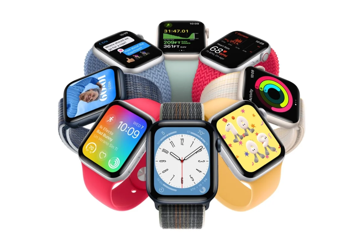 Vỏ nhôm và dây đeo của Apple Watch SE (2022) GPS