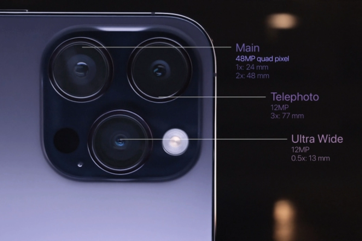 Cụm 3 camera đẳng cấp trên iPhone 14 Pro Max